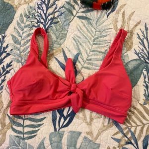 Pink aerie swim bikini top